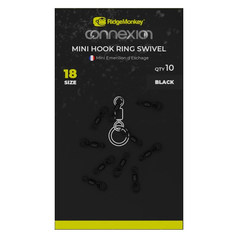 Ridge Monkey Connexion Mini Hook Ring Swivels 1 Ridge Monkey Connexion Mini Hook Ring Swivels